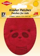 Velour Imitation Leather Patches - Panda