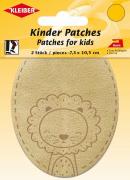 Velour Imitation Leather Patches - Lion