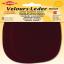 Velour Imitation Leather Patches - Bordeaux