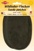 Suede Patches, large - Dark Brown