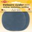 Sew-on Velour Imitation Leather Patches - Pigeon Blue