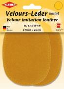 Sew-on Velour Imitation Leather Patches - Citrin
