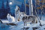 The Howl of Wolves and the Winter Moon