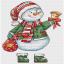 Snowman with a bell