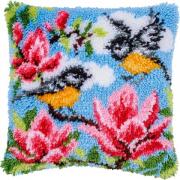 Cushion - Tits and magnolia