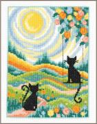 2 Cats in the garden