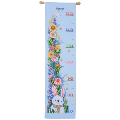 Height Chart - Rabbit in garden