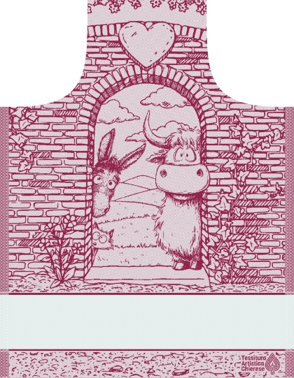 Apron - Happy Farm - Red