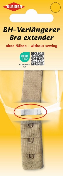Bra Extension, Single-hook 20 mm - Beige