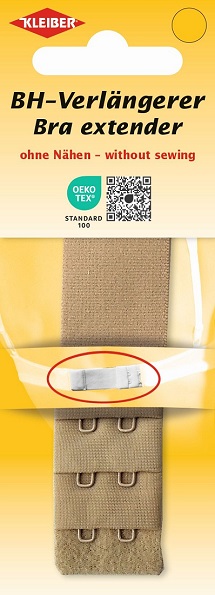 Bra Extension, Double-hook 30 mm - Beige