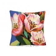 Cushion - Colorful Floral Pattern - Tulips