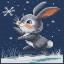 Delicate Snowlight - Hare
