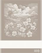 Kitchen towel - Paesaggio 1 - Linen mix Ecru