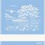 Kitchen towel - Paesaggio 2 - Blue