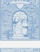 Kitchen towel - Happy Farm - Blue