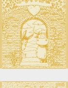 Kitchen towel - Happy Farm - Yellow