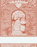 Kitchen towel - Happy Farm - Brick