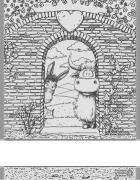 Kitchen towel - Happy Farm - Black