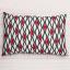 Pillow - White and red diamonds