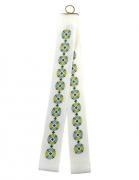 Band with flowers – blue-green