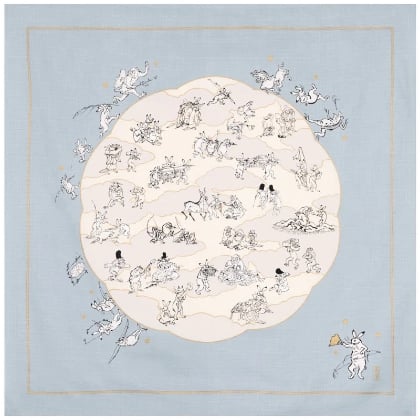 Choju-Jinbutsu-Giga Lotus Leaf - Gray