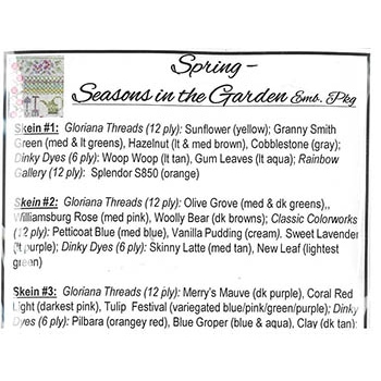 Spring - Seasons In The Garden Emb Pack