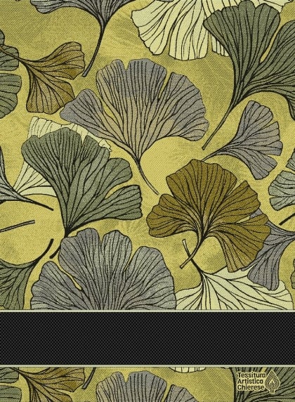 Kitchen towel - Biloba - Rainbow Yellow-Green