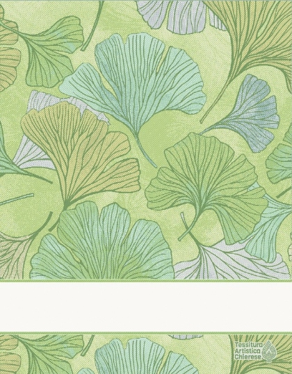 Kitchen towel - Biloba - Green-Yellow