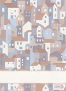 Kitchen towel - Tropea - Red-Blue