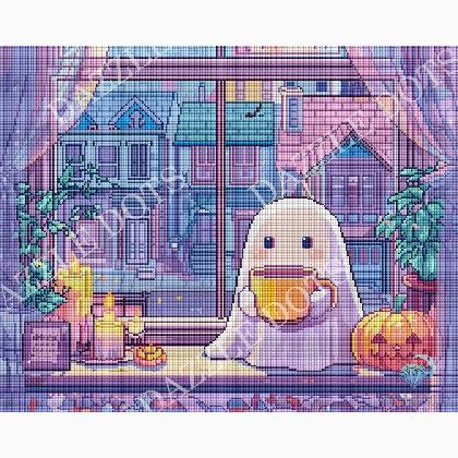 Pumpkin Latte Nights - Square rhinestones
