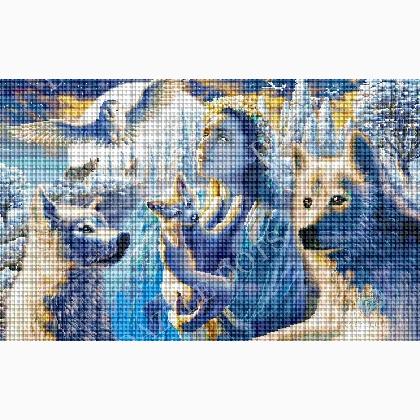 Spirit of the mountain - Round rhinestones