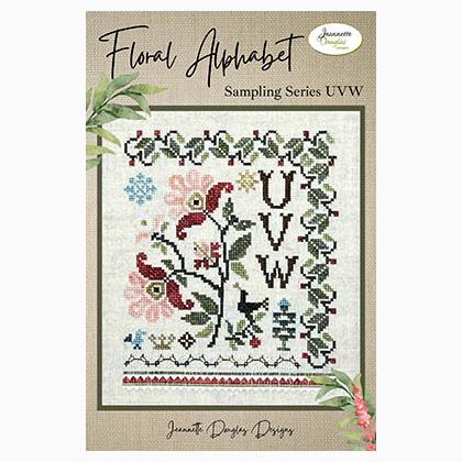 Floral Alphabet Sampling Series - UVW