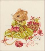 Vera knitting away