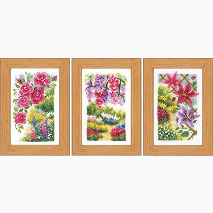 Miniature In my garden - set of 3