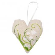 Deco heart - Lilly of the Valley