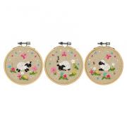Miniature Sheep in the meadow - set of 3