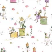 Fadenspiel Frühling - 50x145cm.