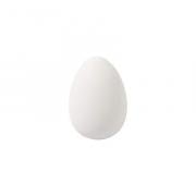 White plastic eggs - 6 cm