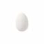 White plastic eggs - 6 cm