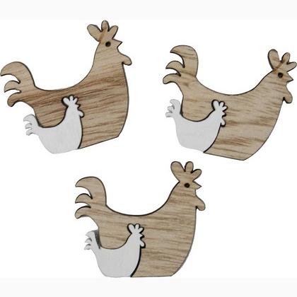 Hen in wood