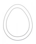 Metal ring egg - 15 x 20 cm