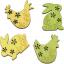 Wooden decorations - Chickens and rabbits (4)