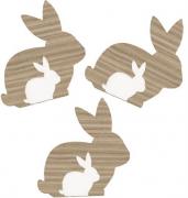 Rabbit in wood
