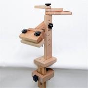 Hoop stand with clamp and organizer