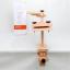 Hoop stand with clamp and organizer
