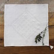 Linen Cloth Sashiko Kit (Shippo) - White
