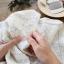 Linen Cloth Sashiko Kit (Shippo) - White