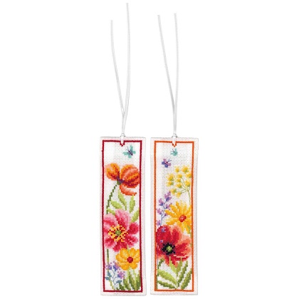 Bookmark - Poppies and wildflowers (2)