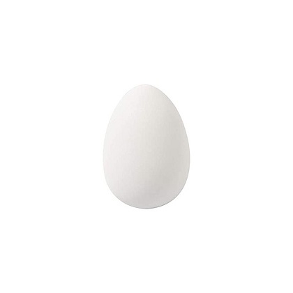 White plastic eggs - 6 cm