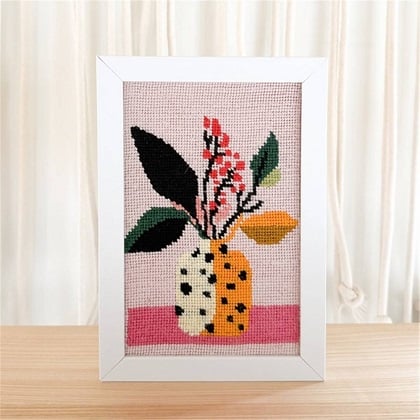Vase aux pois rouges